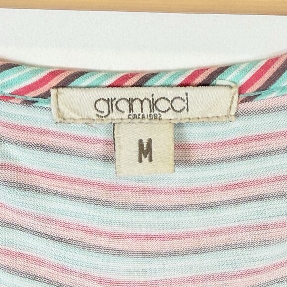 Gramicci Womens Medium Striped Long Sleeve Quick Dry Outdoors Active Shirt Top - Picture 7 of 7